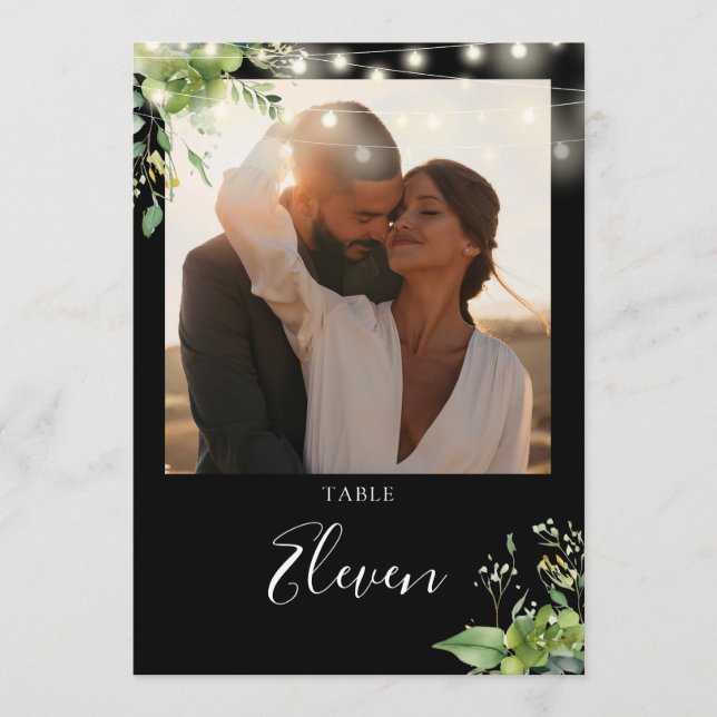 Cartão De Agradecimento Número da Tabela Fotográfica das Luzes da Cadeia d (Frente)