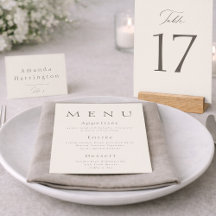 Números de Mesa de Casamento Elegantes e Mínimos e
