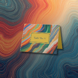 Cartão De Agradecimento números de mesa para casamento no destino africano