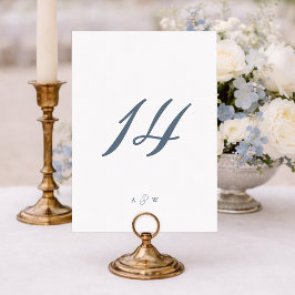 Cartão De Agradecimento Números Mínimos de Mesa de Casamento 1–29