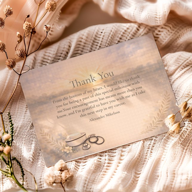 Cartão De Agradecimento Nursing Program Graduation Celebration (Criador carregado)