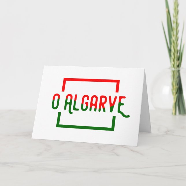 Cartão De Agradecimento O Algarve (Frente)