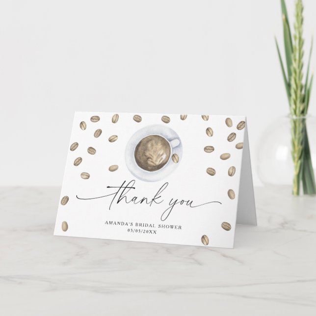 Cartão De Agradecimento O amor está fervendo Obrigado Chá de panela  (Frente)