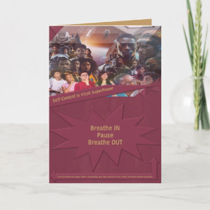 Cartão De Agradecimento O autocontrolo é o seu SuperPower