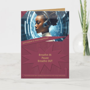 Cartão De Agradecimento O autocontrolo é o seu SuperPower