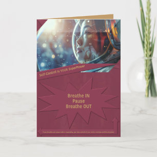 Cartão De Agradecimento O autocontrolo é o seu SuperPower