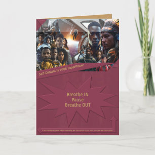 Cartão De Agradecimento O autocontrolo é o seu SuperPower