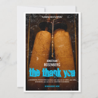 Cartão De Agradecimento O Bar Mitzvah Filme Obrigado