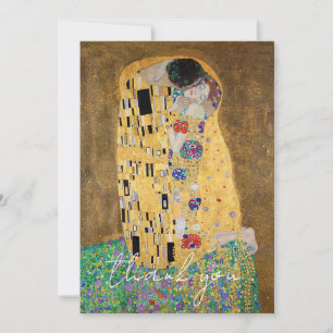 Cartão De Agradecimento O Beijo de Gustav Klimt