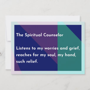 Cartão De Agradecimento O Conselheiro Espiritual