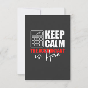 Cartão De Agradecimento O Contador Está Aqui