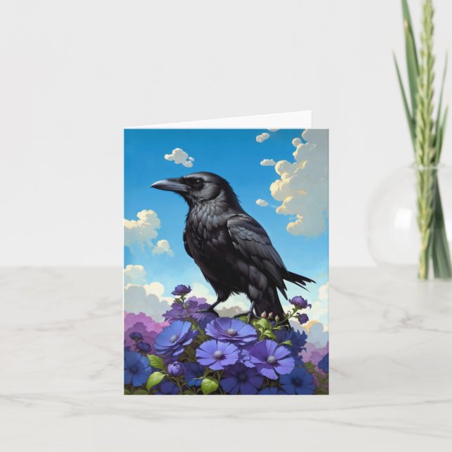 Cartão De Agradecimento o dia do raven (Frente)