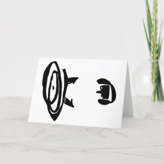 CARTÃO DE AGRADECIMENTO O DJ COM FONES DE OUVIDO