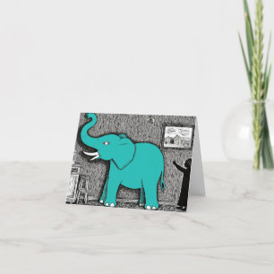 Cartão De Agradecimento O Elefante Na Sala