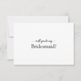 Cartão De Agradecimento O Elegante Vai Ser A Minha Placa Da Bridesmaid