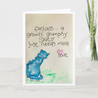 Cartão De Agradecimento O Gato