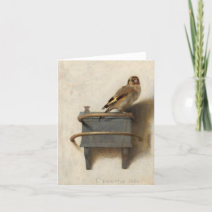 Cartão De Agradecimento O Goldfinch da Carel Fabritius