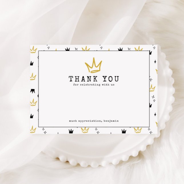 Cartão De Agradecimento O GRANDE | Festa de Aniversário de 1 ano Notorious (Criador carregado)