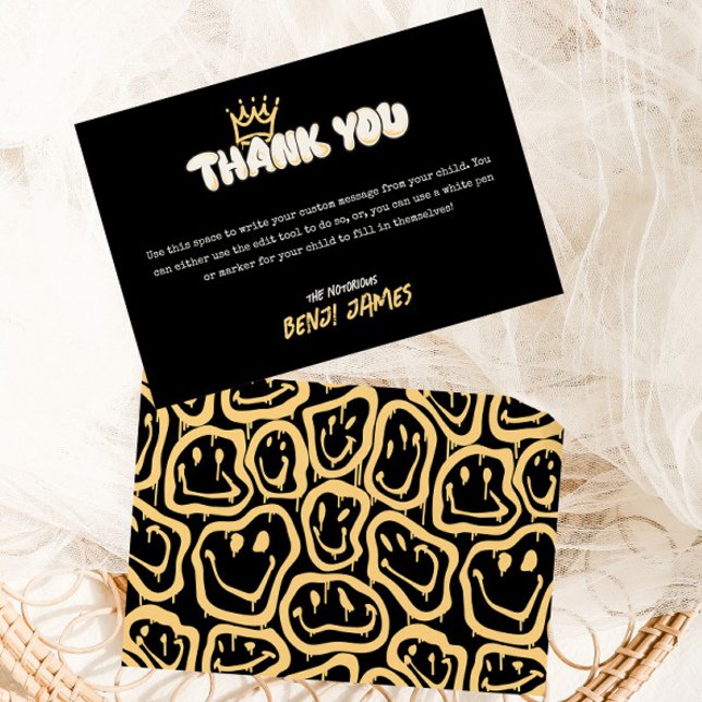 Cartão De Agradecimento O Grande | O primeiro aniversario famoso dos anos  (Criador carregado)