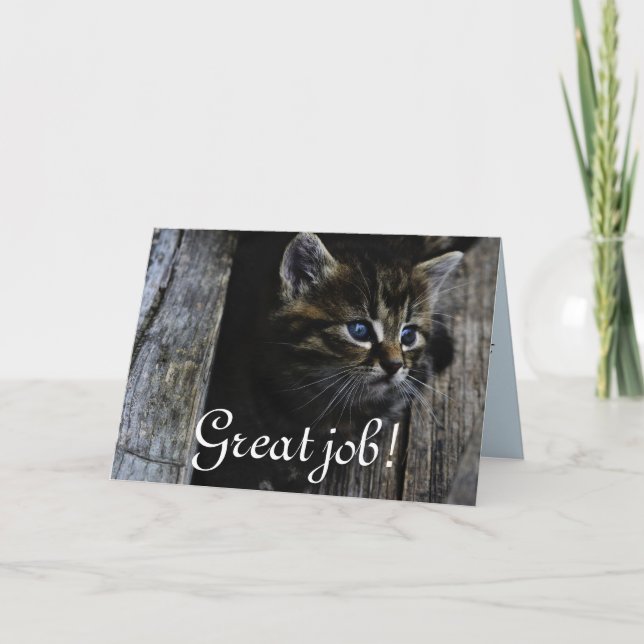 Cartão De Agradecimento O grande trabalho personaliza destinos do destino (Frente)