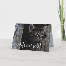 Cartão De Agradecimento O grande trabalho personaliza destinos do destino