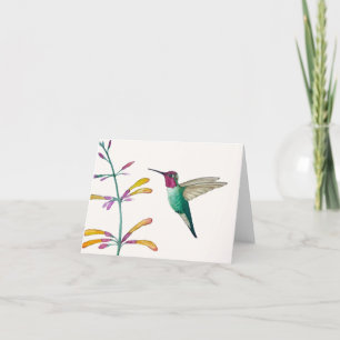 Cartão De Agradecimento O Hummingbird de Anna