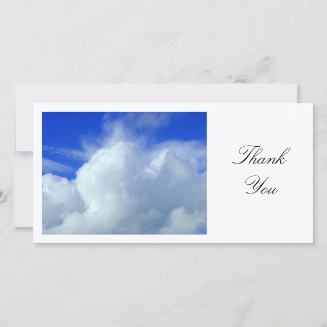 Cartão De Agradecimento O Jovem Azul - Obrigado (Frente)