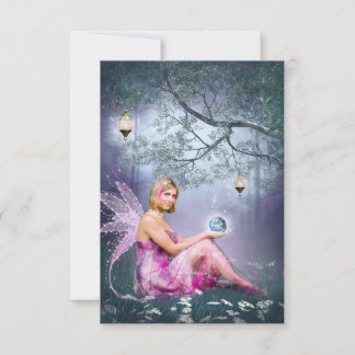 Cartão De Agradecimento O mundo na minha mão