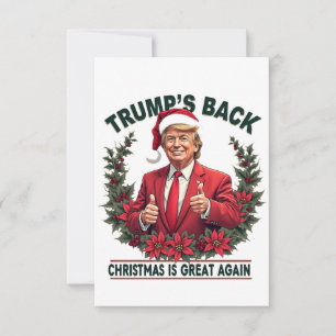 Cartão De Agradecimento O Natal de Trump é Excelente de novo Papais noeis