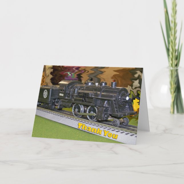 Cartão De Agradecimento O Scale Model Train - Thank You (Frente)