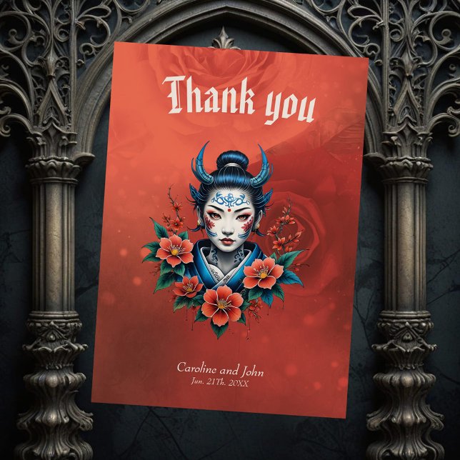 Cartão De Agradecimento O segredo da beleza pálida. (Criador carregado)