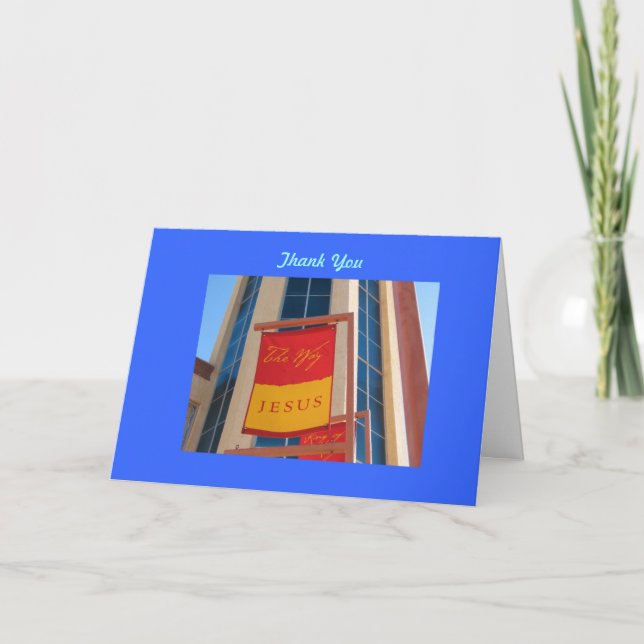 Cartão De Agradecimento obrigado (Frente)