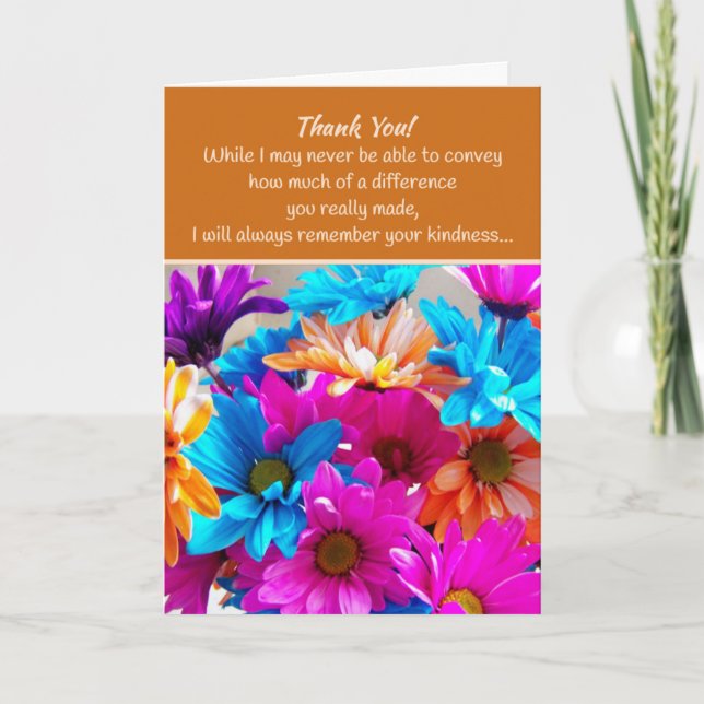 Cartão De Agradecimento Obrigado... (Frente)