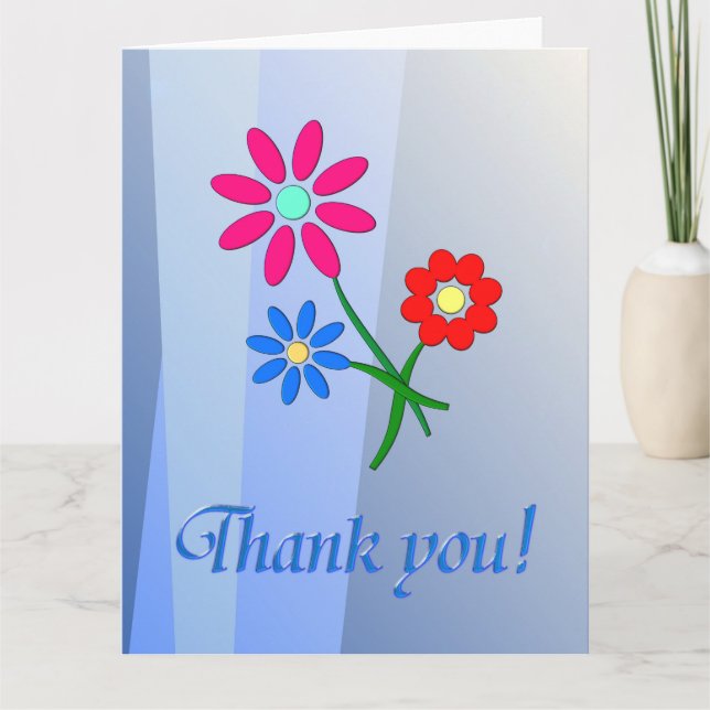 Cartão De Agradecimento Obrigado (Frente)