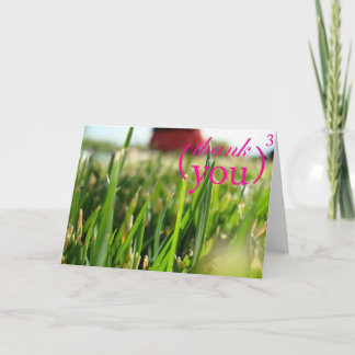 Cartão De Agradecimento Obrigado