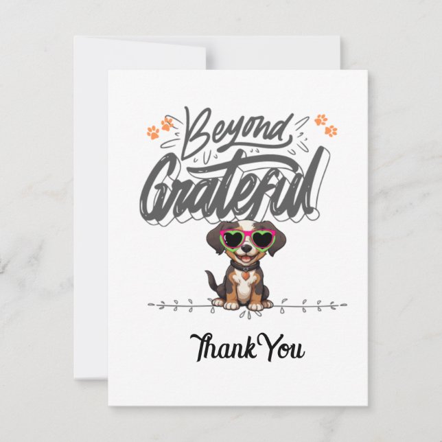 Cartão De Agradecimento Obrigado (Frente)