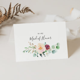 Cartão De Agradecimento Obrigado à festa de casamento com eucalipto contem