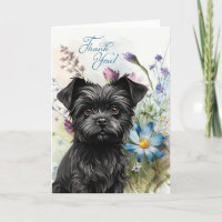 Obrigado Affenpinscher Dog Wildflower Blan