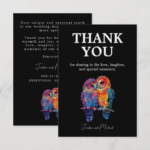 Cartão De Agradecimento 🌈 Obrigado ao casamento LGBTQ da Unidade Eterna