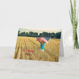 Cartão De Agradecimento Obrigado ao Pai Militar