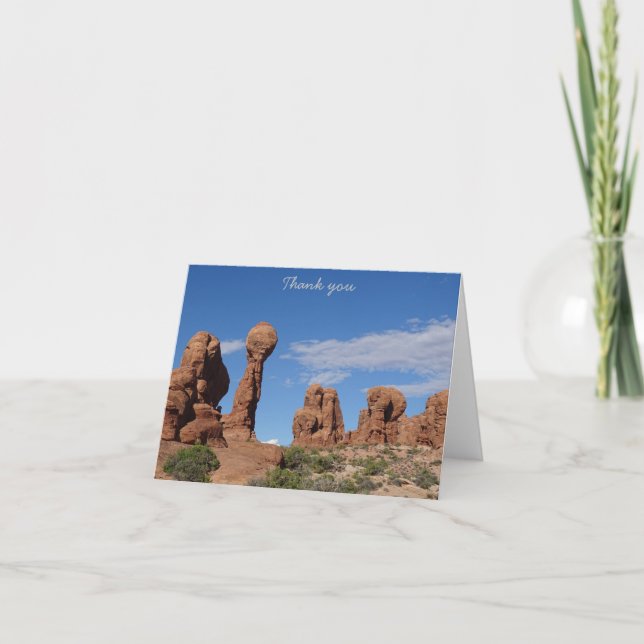 Cartão De Agradecimento Obrigado - Arches (Frente)