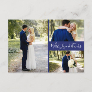 Cartão De Agradecimento Obrigado azul de Delfts Blauw   Delft você colage