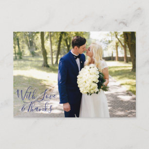 Cartão De Agradecimento Obrigado azul de Delfts Blauw   Delft você escolh