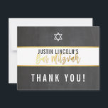 Cartão De Agradecimento OBRIGADO BAR MITZVAH, cinza moderno, "chalkboard g<br><div class="desc">pelo kat massard >> kat@simplysweetPAPERIE.com << Uma maneira simples e na moda para dizer obrigado para o seu convidado para participar da Configuração do EVENT como modelo, é simples você adicionar seus próprios detalhes ou clicar no botão personalizar e você pode adicionar ou alterar texto, fontes, tamanhos etc DICA ::...</div>
