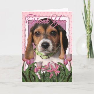 Cartão De Agradecimento Obrigado - Beagle Puppy