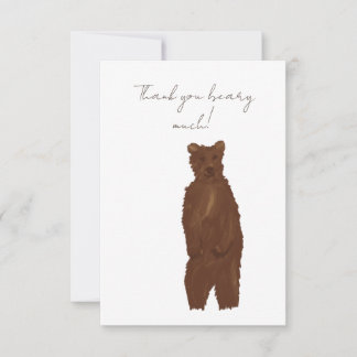 Cartão De Agradecimento Obrigado Beary Muitíssimo