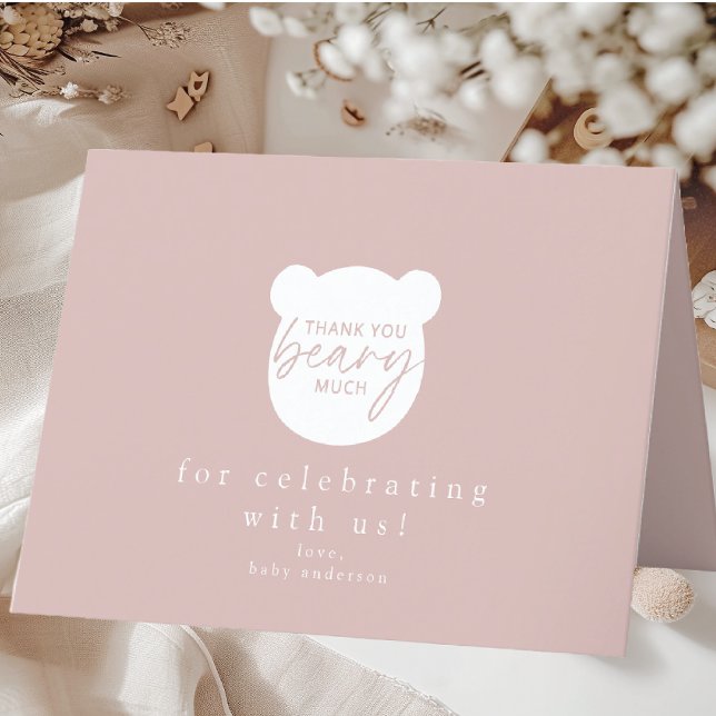 Cartão De Agradecimento Obrigado Beary Muitíssimo (Criador carregado)