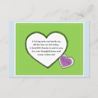 Cartão De Agradecimento Obrigado bebê Hoshor