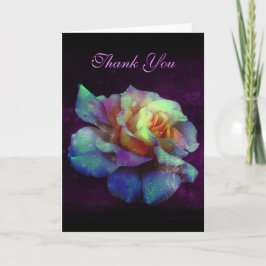 Cartão De Agradecimento Obrigado Beijo Roxo Turquesa Rosa