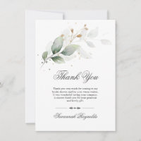 OBRIGADO Botanical Dourado de Chuva de Noiva